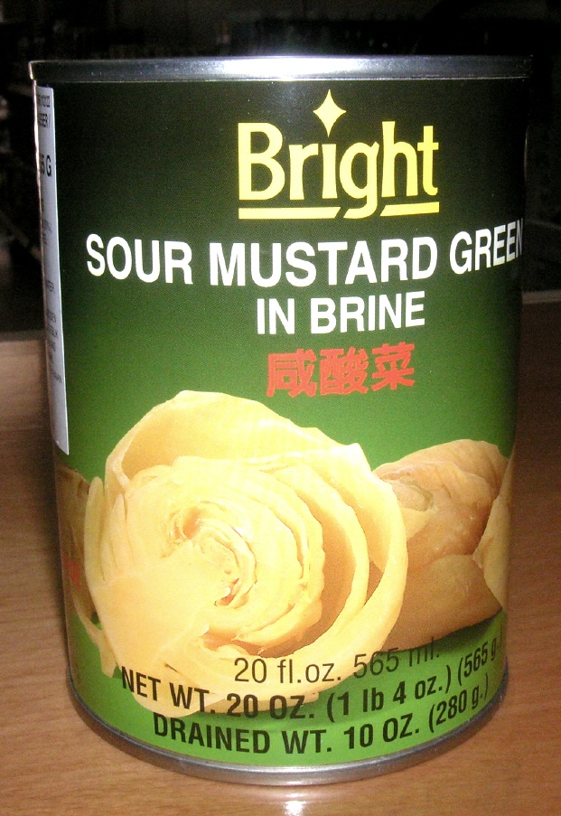 Sour mustard green in brine