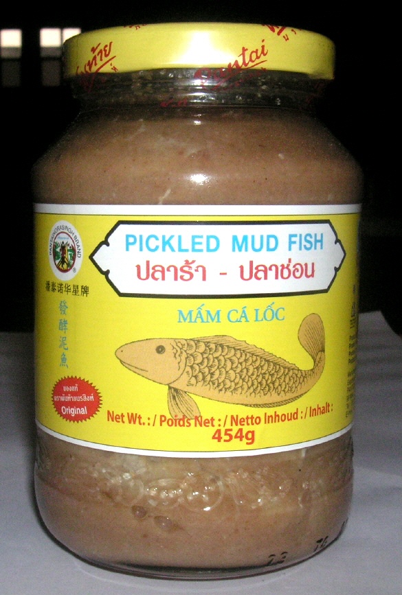 Thai pickled mud fish